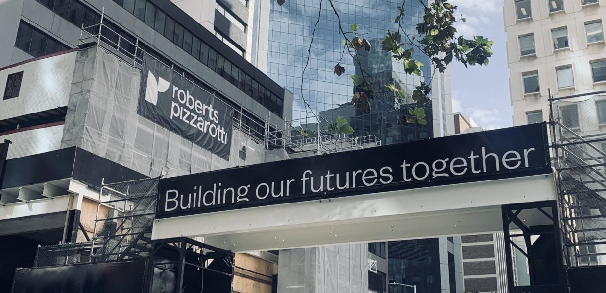 Street Galley Installed on Zurich Tower Hoardings
