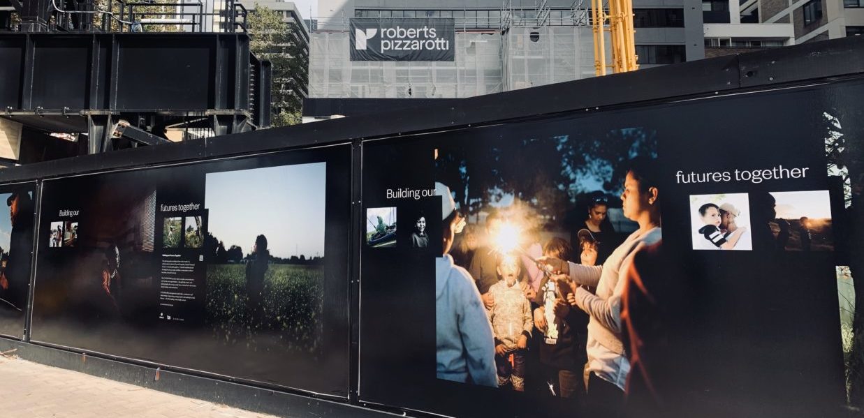 Street Galley Installed on Zurich Tower Hoardings